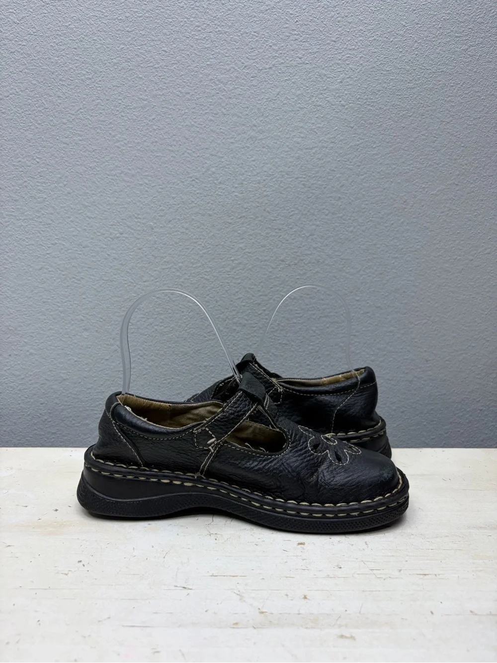 Thom Mcan Black Leather Mary Jane Shoes Size 3 girls